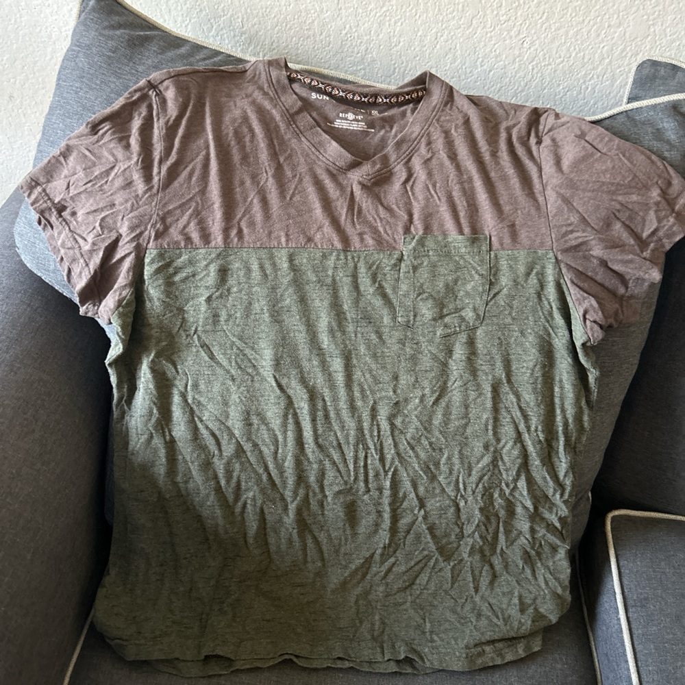 Green brown tshirt